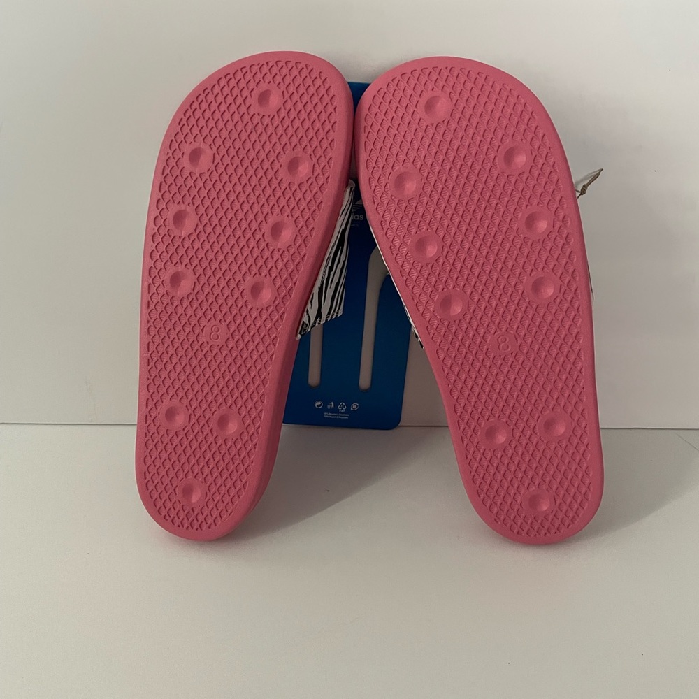 Adidas Women Animal Print Slides Slippers Shoes - Picture 5 of 6